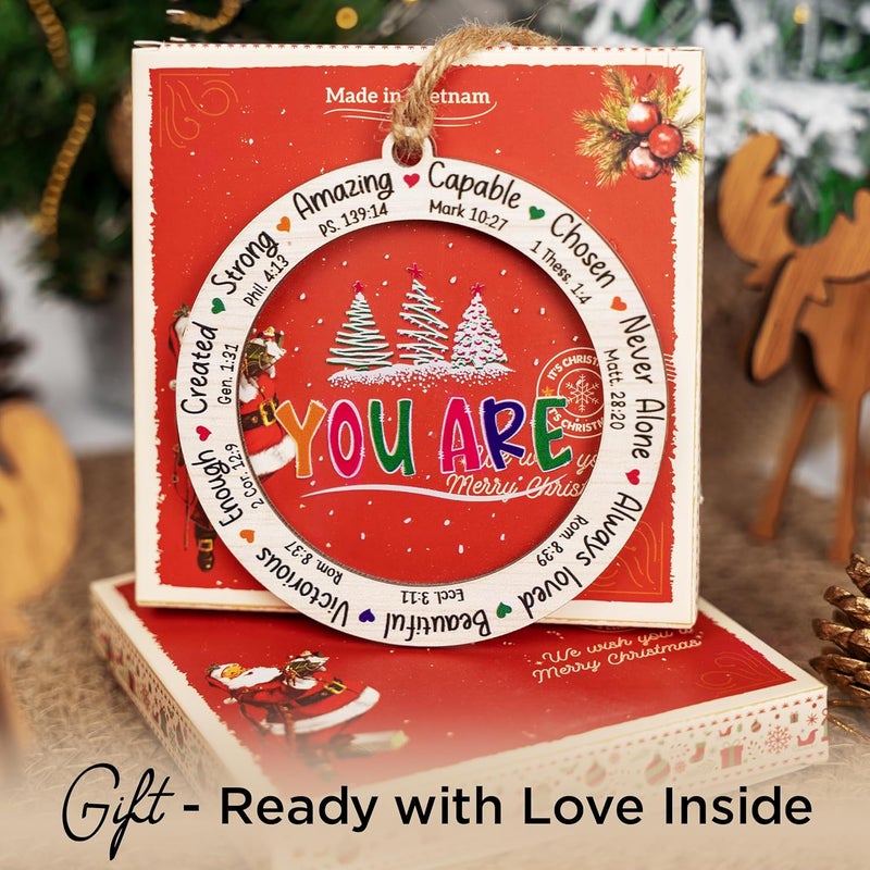 Hangwoous Christian Gifts for Women, 2025 Christmas Ornaments, Christian Christmas Ornaments, Religious Gifts for Women, Religious Ornament, New Year Gift, Xmas Gift for Friends, Friendship Gift - Image 5
